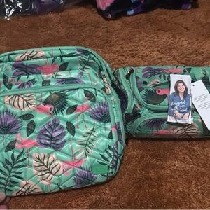 Lug Green Tropical Print Baby Bag